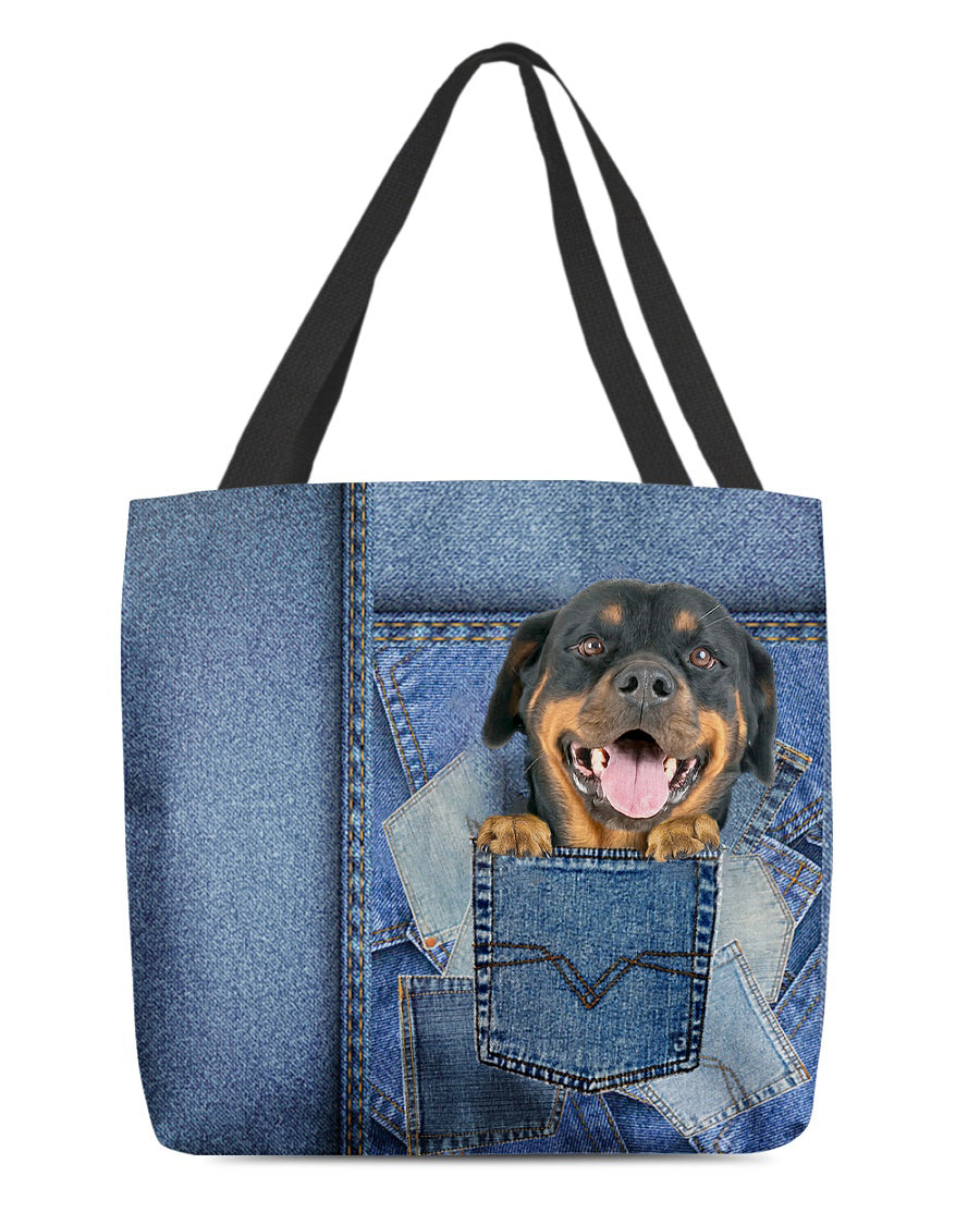 rottweiler1-in pocket2-Cloth Tote Bag