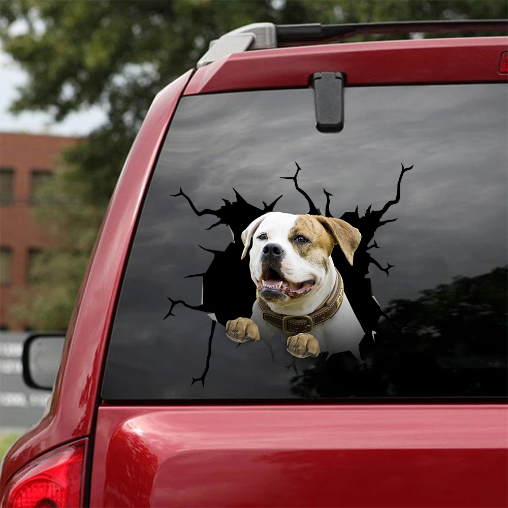 AMERICAN BULLDOG CRACK STICKER 1