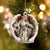 siberian husky2-Angel Hug Winter Love Two Sided Ornament