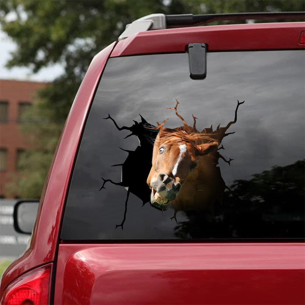 Horse Crack Car Sticker Cattle Lover (36)