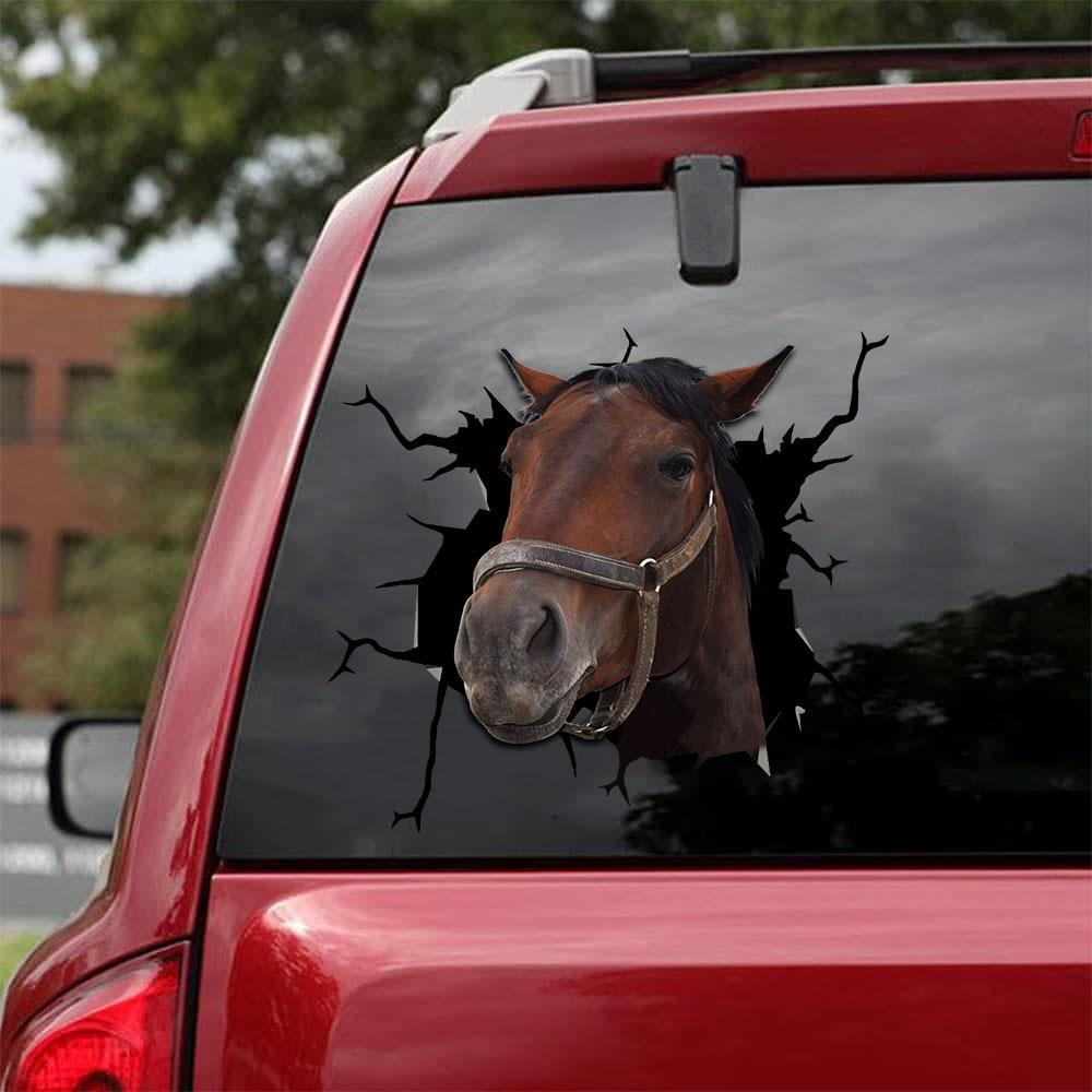 THOROUGHBRED HORSE CRACK STICKER CATTLE LOVER