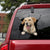 Labrador Retriever Crack Car Sticker, Toilet Sticker, Fridge Sticker 4