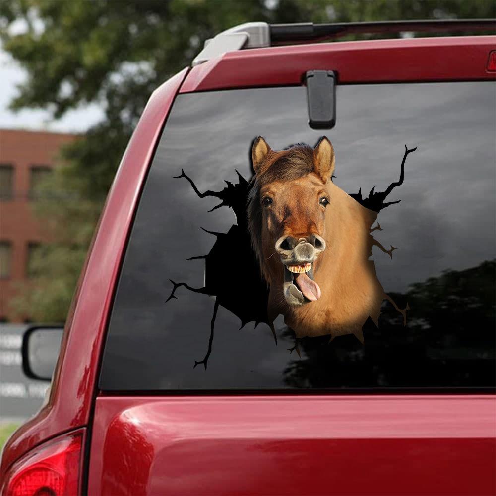 Horse Crack Car Sticker Cattle Lover (33)