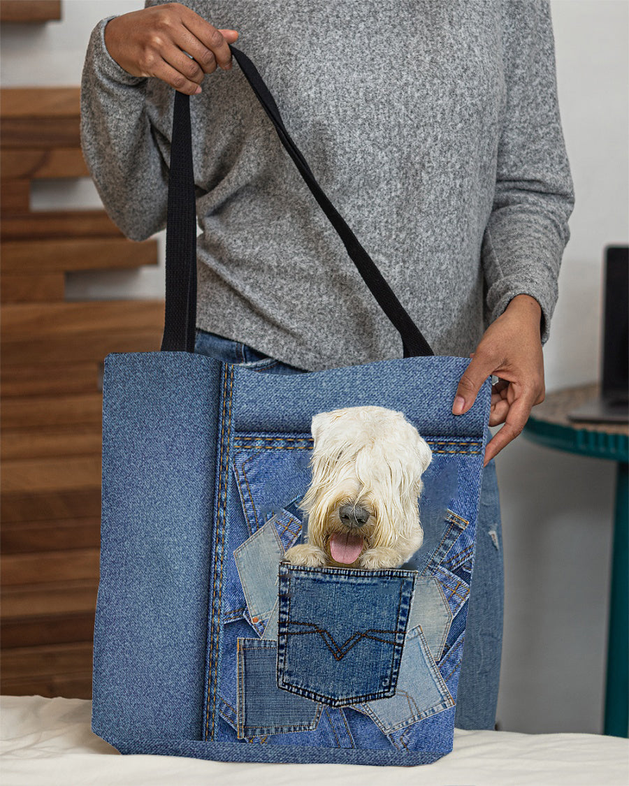 wheaten terrier-in pocket2-Cloth Tote Bag
