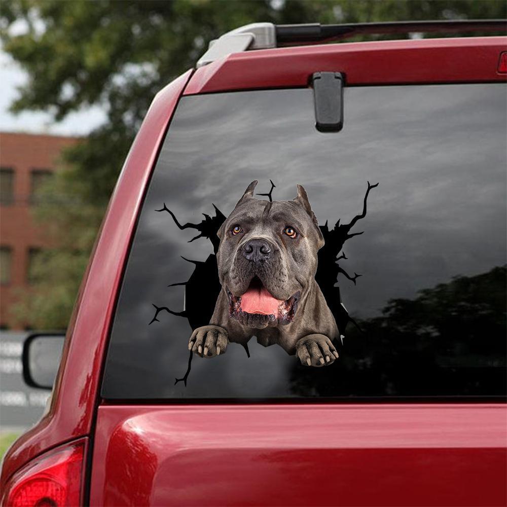 Cane Corso Crack Car Sticker, Toilet Sticker, Fridge Sticker 17